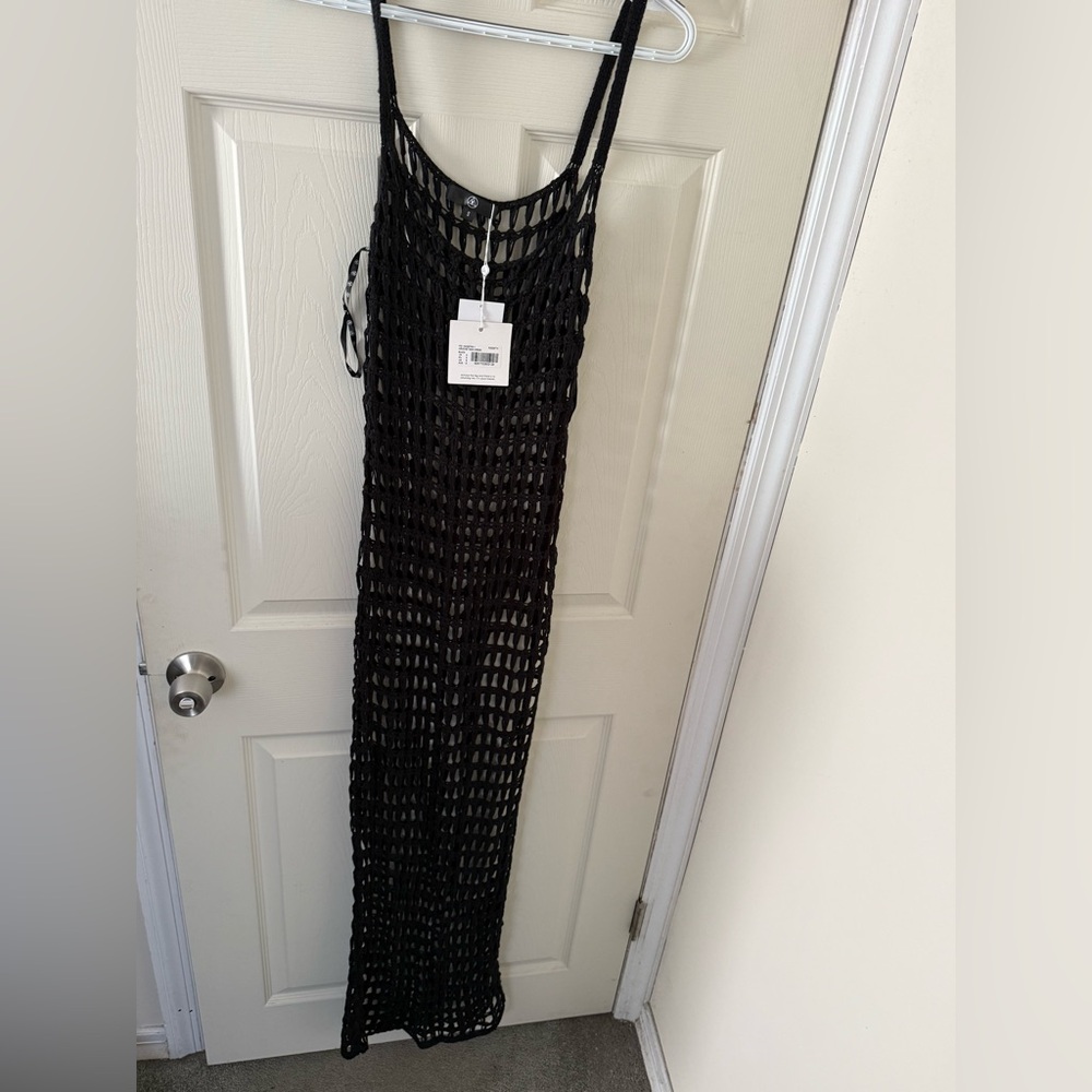 Black Crochet Maxi Dress brand new
